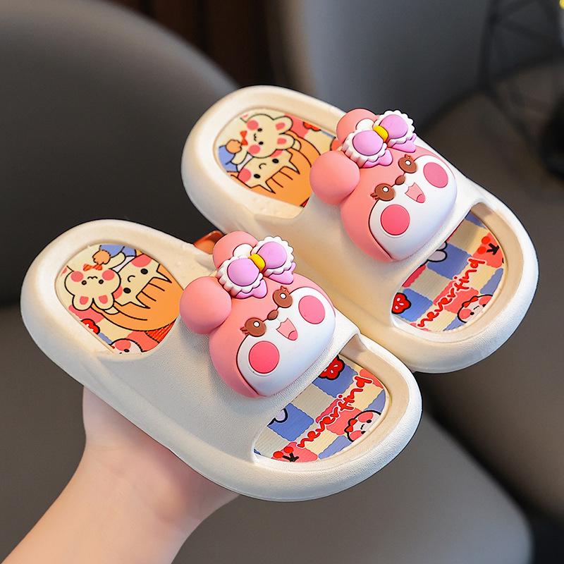 Summer Cartoon Kids' Slippers: Cute, Non-Slip Indoor Footwear for Boys & Girls