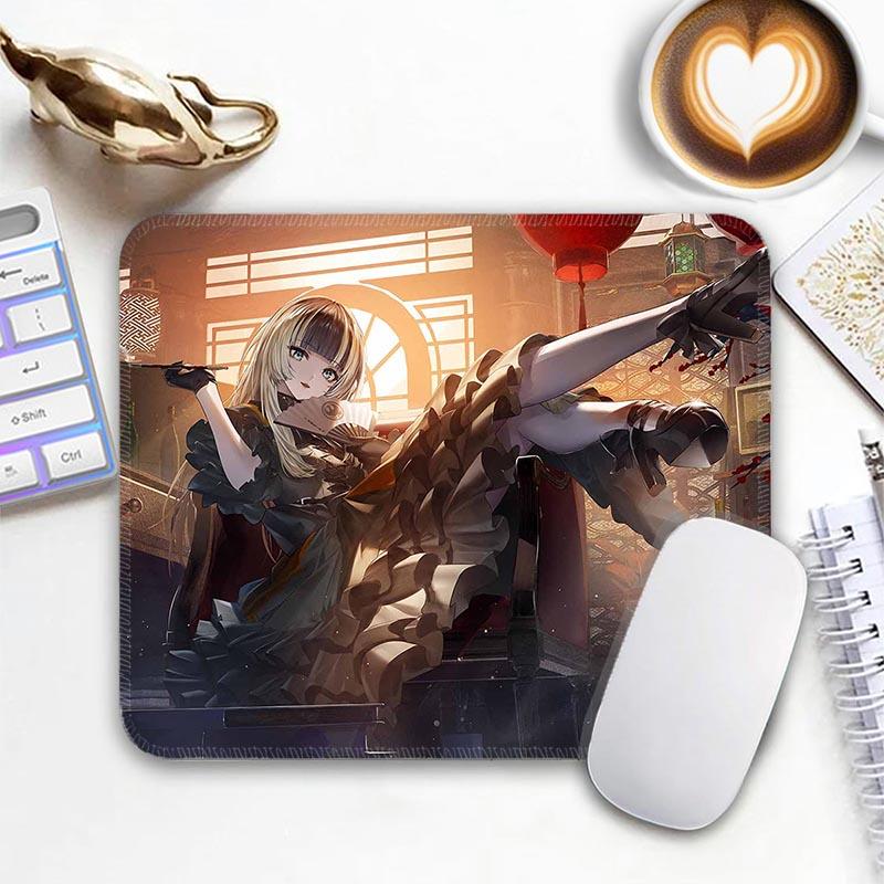 Anime Kawii Standard Mouse Pad Virtual Idol Gamer Mouse Mat J_Juufuutei Small Gaming Mousepad Travel Mouse Mat Non-Slip Mousemat