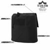 TAILOR JAPAN Foldable Dump Pouch for Airsoft, Military, and Other Uses. Compact, Foldable, Large Capacity, MOLLE Compatible, 1000D Nylon, Black.