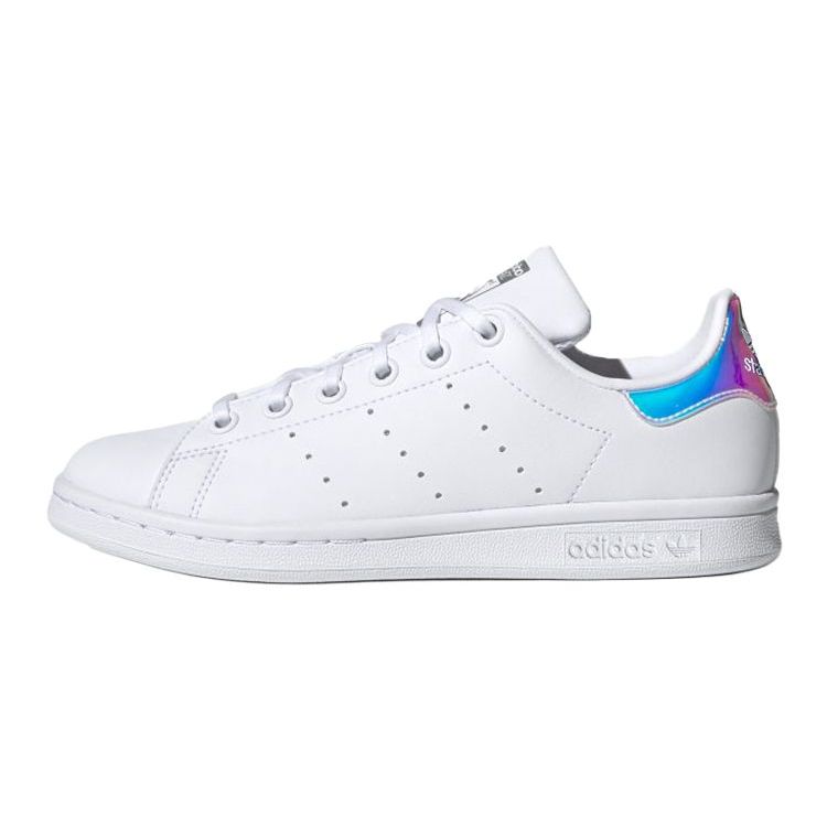 adidas Stan Smith J Fehér Irrizáló Gyerek Sneakerek Felhőfehér Ezüst-Metál FX7521