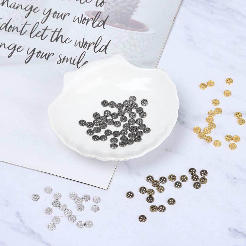 20pcs 6mm Craft Accessories Clothing Sewing Buckle DIY  Clothes Metal Buckles Mini Buttons
