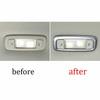 Car Rear Reading Light 18-22 For BMW 5 Series G30 Matte Silver Frame Cover Trim