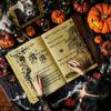 Leather Book of Shadows:  Spell Grimoire - Deckle Edge Paper