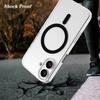 For iPhone 16 Case Compatible with MagSafe Clear PC + TPU Sealed Magnetic Phone Cover