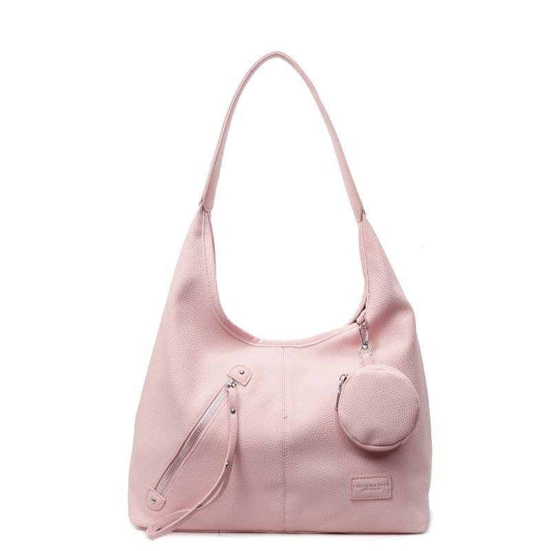 Chic Large Pu For Women With Inner Zipper Pocket And Simple Design For Urban Lifestyle