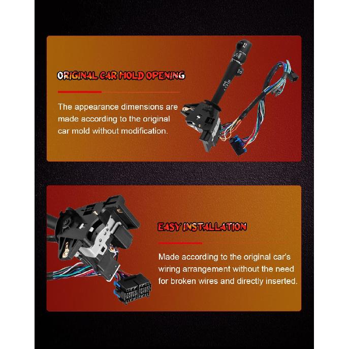 Multifunction Combination Switch Turn Signal Switch Replacement Fits for Chevrolet Impala 2000-2005 for Chevy Monte Carlo 2000-2005