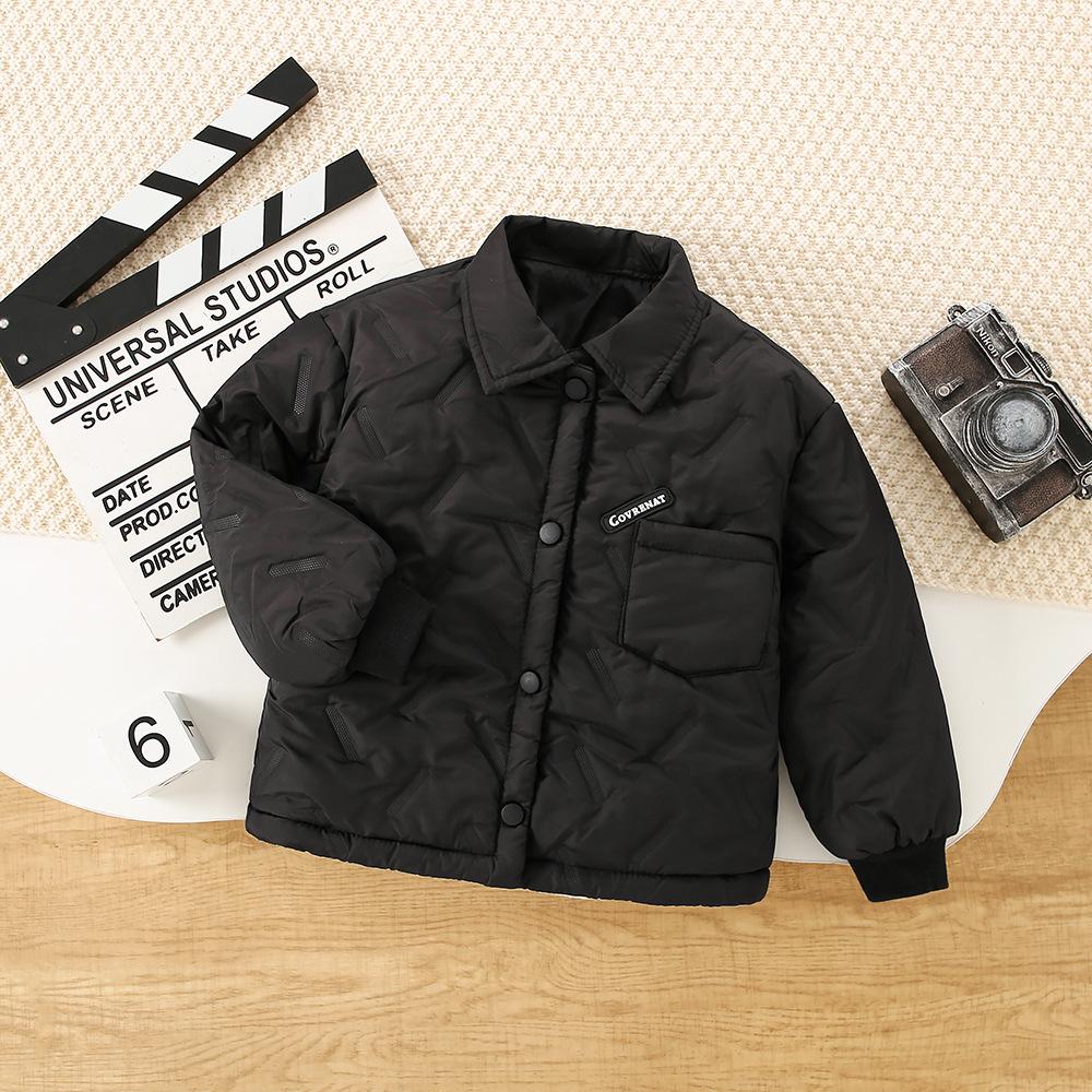 Children's Thick Cotton-Padded Jacket for Autumn/Winter - Warm School Uniform