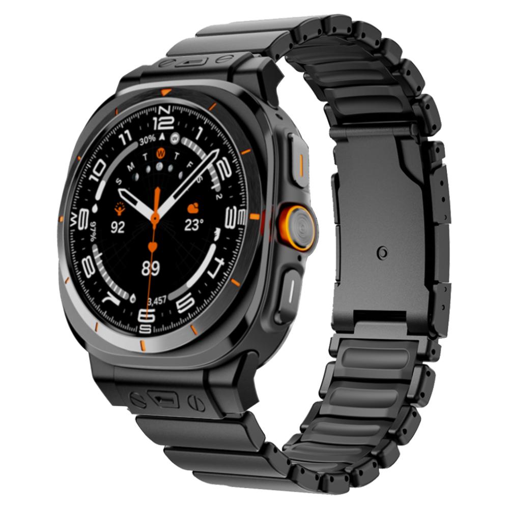Titanium Rubber Bracelet for Samsung Galaxy Watch Ultra 2025 2024 No Gaps Link Band For GALAXY WATCH ULTRA 47MM Strap Watchband