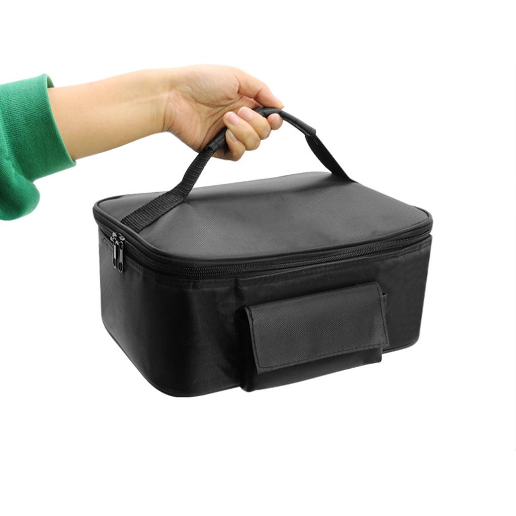 Portable Car Food Warmer Bag 12V Personal Car Electric Lunch Warmer Food Cooking Reheating Lunch Bag for Car Truck Work Travel