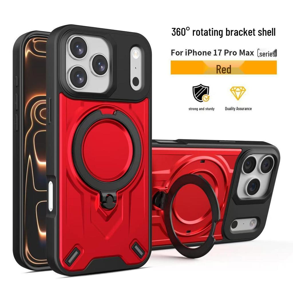 iPhone 17 Pro Max Case with Rotating Stand, Magnetic Anti-drop for Apple 17/16/14/13