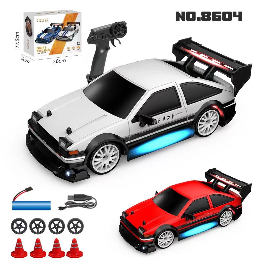 AE86 RC High-Speed Drift Car: Four-Wheel Drive, Drop-Resistant, Children's Remote Control Racing Model Toy