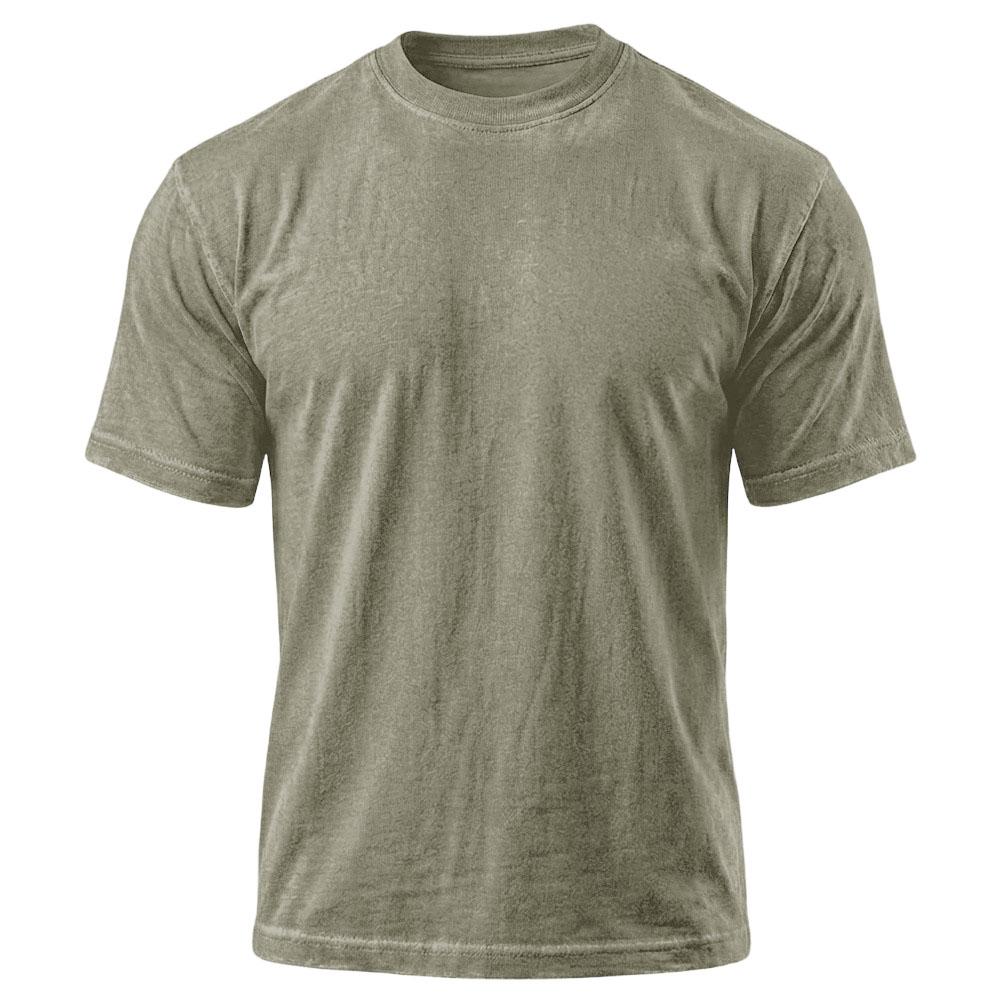 Men s Casual Short-Sleeve -Weave Shirt L армия зеленый