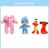 Adorable Set Of 4 Pocoyo Elly Pato Loula Soft Plush Stuffed Figure Toy Dolls For Kids
