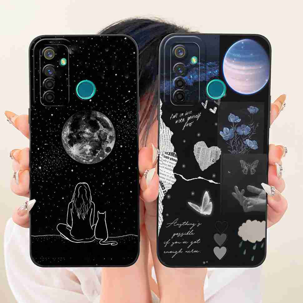 Shockproof Case For Realme 5 Pro Casing Popular Cute Rabbit Soft Matte Cover Realme5 Pro 5Pro RMX1971 RMX1973 Phone Case