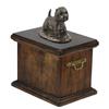 West Highland White Terrier, Westie, Westy - urn for the ashes of a dog, urn with a statuette, elegant urn in the classic style of the Art-Dog brand