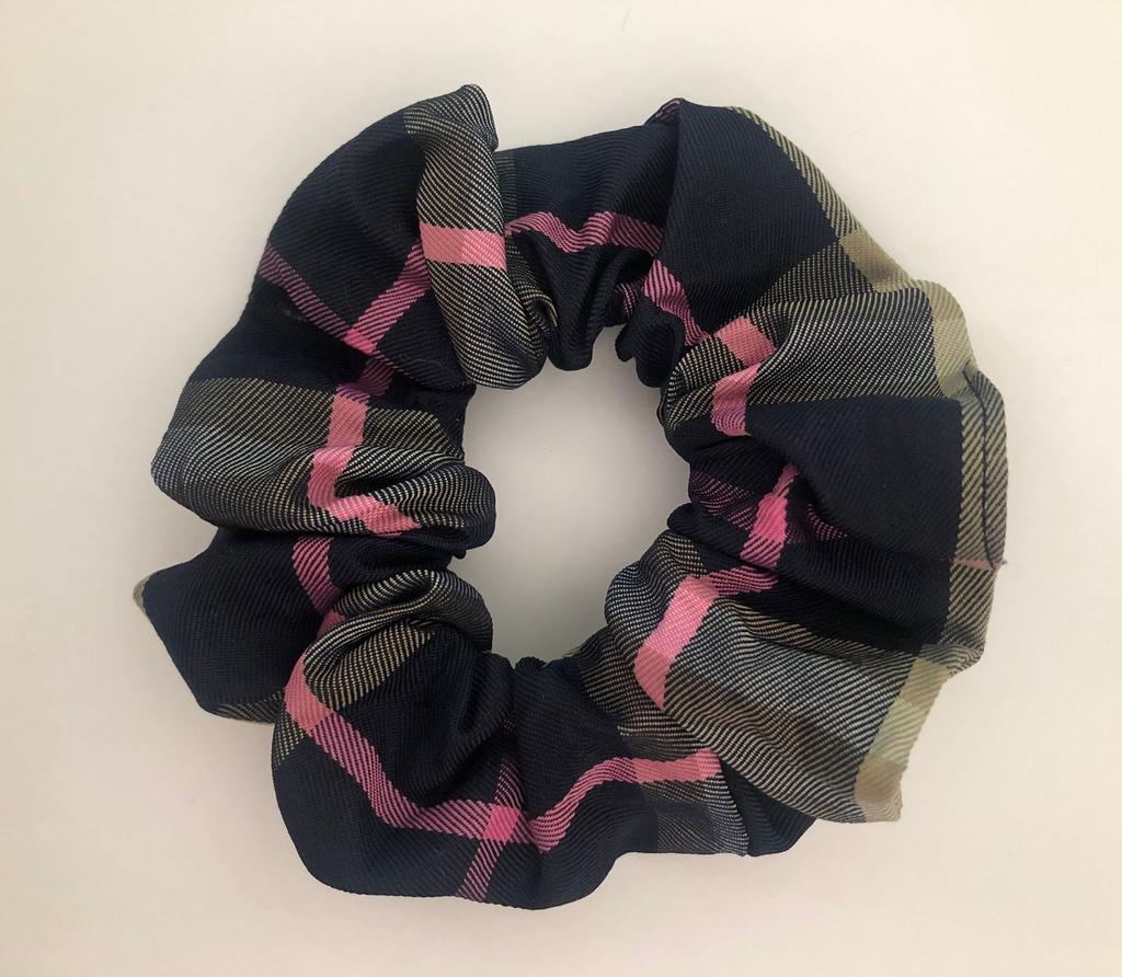 Fashion Woman Scrunchie Set Elastic Hair Band Vintage Plaid Headband Ponytail Band Girl Hair Accessories Hair Band HeadwearYF004