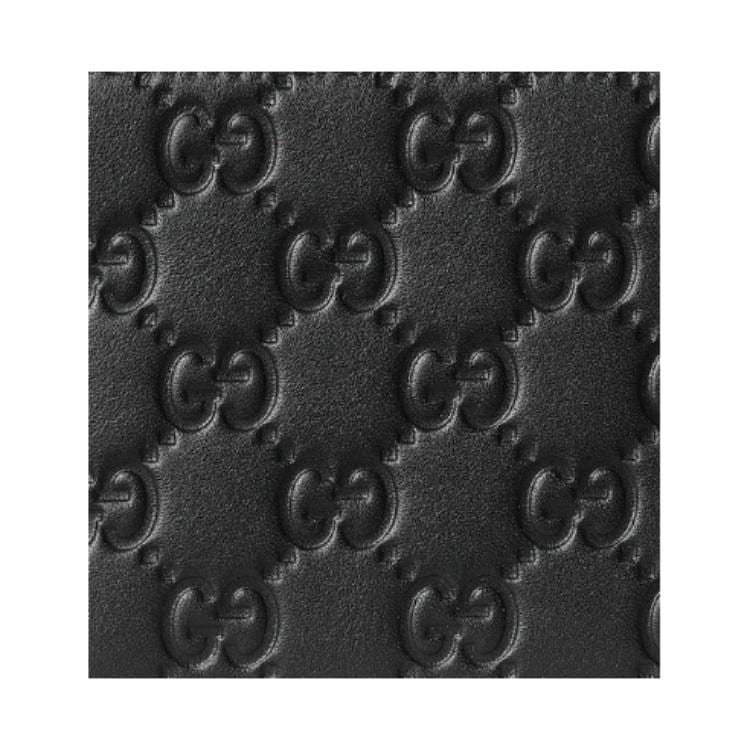 Gucci GG Emblem Cow Leather Wallet Men's Black 850175-AAFDV-1000
