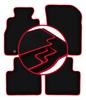 Velours-Fußmatten mit rotem Rand für: Mazda Xedos 9 Limousine (1993–2001)