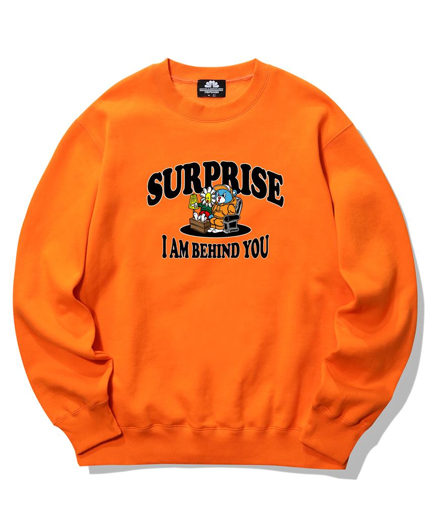 TRIPSHION Surprise Duo Graphic Crewneck - Orange