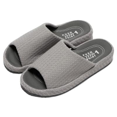Health Foot Easy To Walk In Stylish Sizes Room Indoor Great for Guests [Relacare] Support, Stimulation, Comfortable, [Nippon Slippers] [FitOn] Gray,