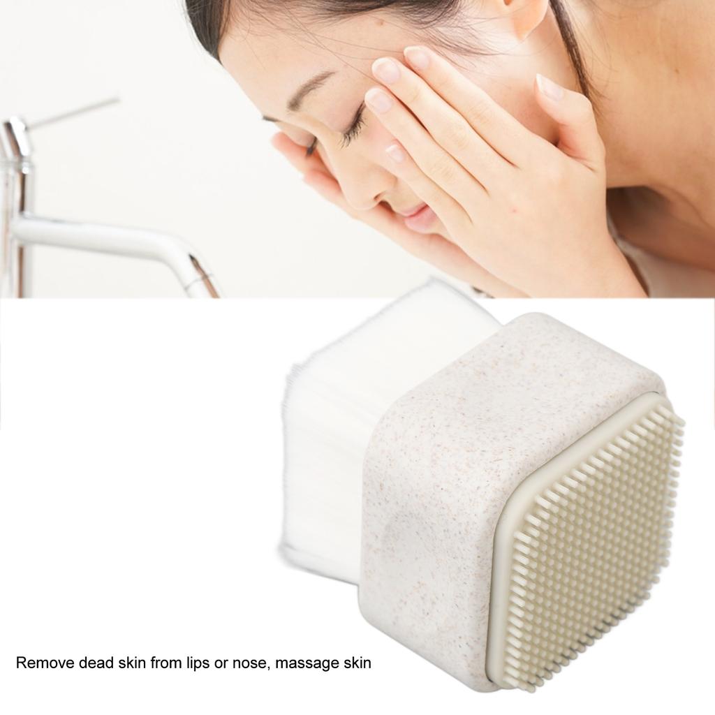 Face Cleanser Brush Face Scrubber Double Sided Cleaning Skin Massage Exfoliation Portable Silicone Facial Cleansing Brush