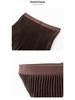 Miyake High Waist Double Pleated Midi Skirt - Spring/Autumn Slimming A-Line