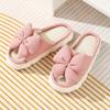 Women's Fashionable Black Bow Slippers with Thick Soles - Comfortable Indoor/outdoor Shoes for All Seasons, Sandals for All Seasons