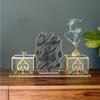 Modern And Traditional Style Acrylic Incenses Holder Sturdy Stand Rack Perfect For Living Room Or Office Ambiances