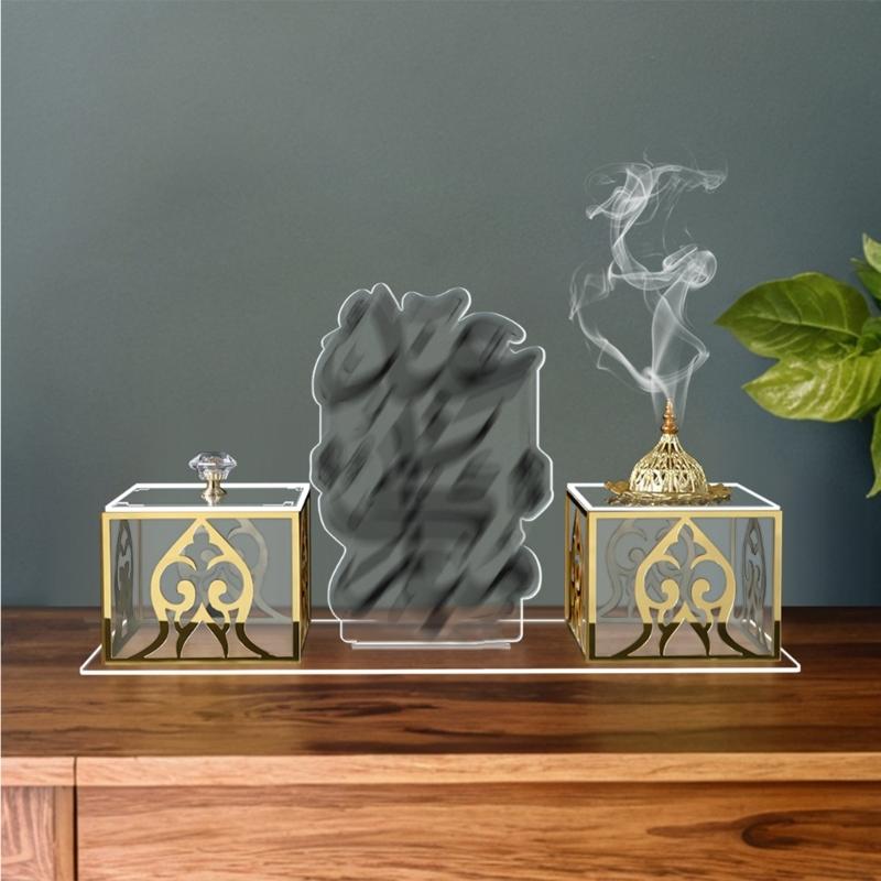 Modern And Traditional Style Acrylic Incenses Holder Sturdy Stand Rack Perfect For Living Room Or Office Ambiances
