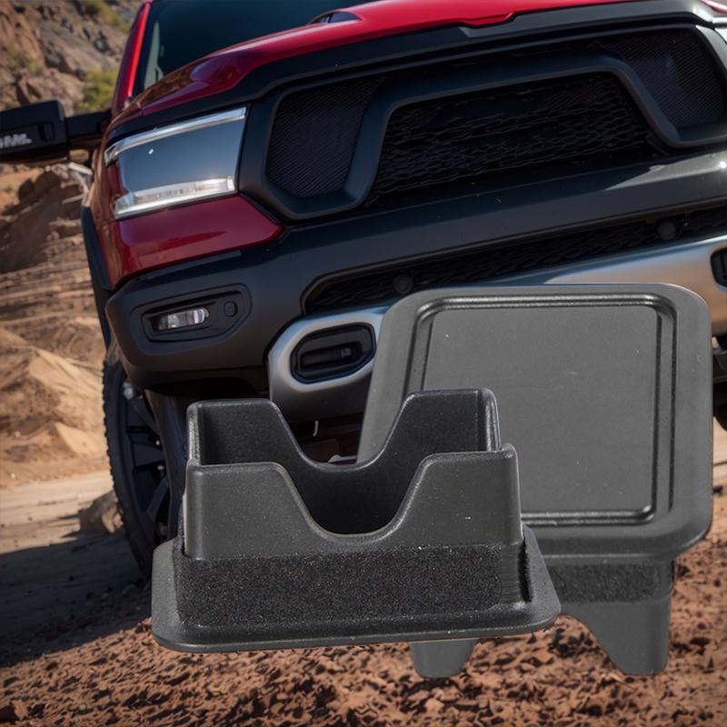 2 Sets Car Trunk Rear Bed Rail Stake Pocket Covers Car Bed Rail Stake Pocket Covers Black Stake Pocket Covers for Ram 2019-2024