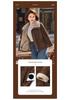 Mid-Aged Women's Winter Fashion Coat: Velvet-Enhanced, Thick Cotton Jacket with Fur and Leather Integration.
