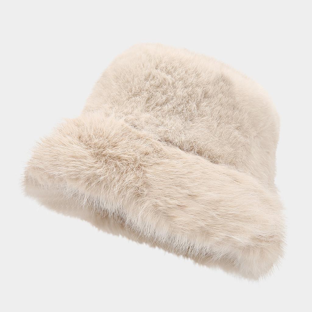 Plush Fisherman Hat For Winter Autumn Retro Warm Sun Protection
