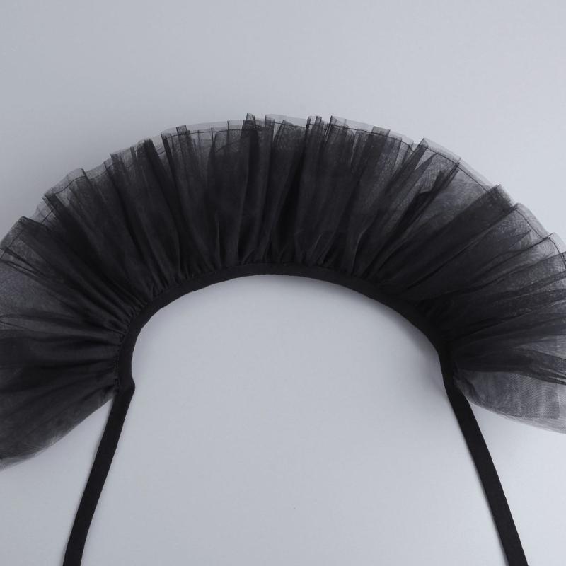 Renaissance-Stile Rüschenkragen Lagen-Nackenwickel Cosplay-Kragen für historische Nachstellungen und Kostümpartys