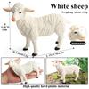 Oenux Zoo World Farm Animal Horse Cow Pig Sheep Goat Donkey Model Action Figures Lion Tiger PVC Educational Cute Kids Toy Gift
