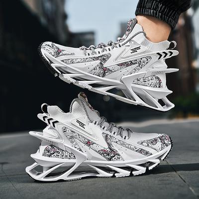 Automne nouvelle mode chaussures de course décontractées pour hommes chaussures de sport tissées volantes légères pour hommes tendance