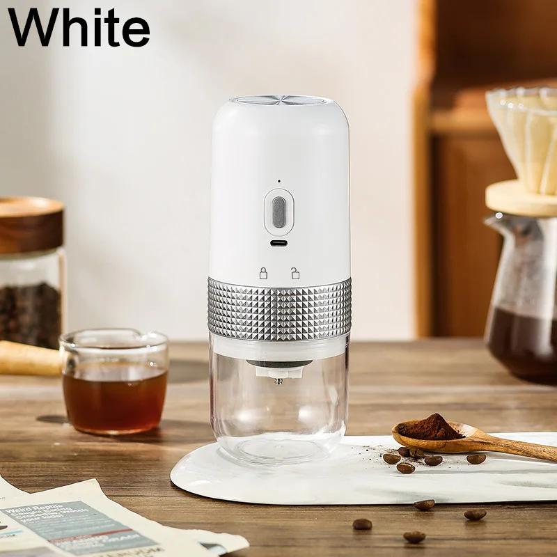 

1pc Electric Coffee Bean Grinder Wireless Coffee Bean Processor Rechargeable Espresso Spice Grinder Home Office Travel Items
