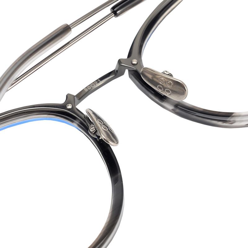 Unisex Korean Style Round Pure Titanium Myopia Glasses Frame – Transparent Optical Frame