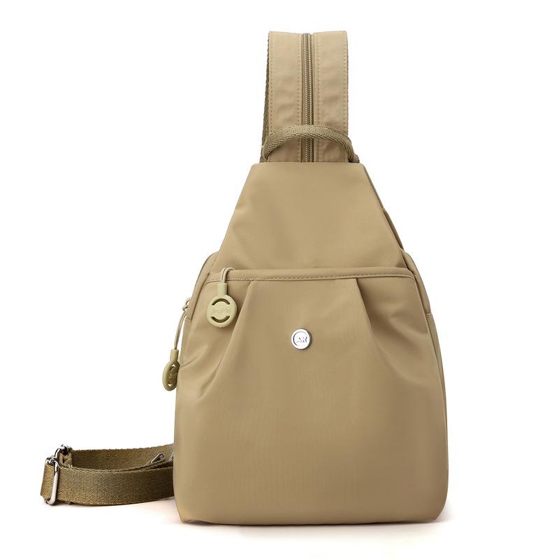 

Многофункциональная сумка кроссбоди женская легкая нагрудная сумка дорожный рюкзак большой вместимости сумка на плечо Small хаки