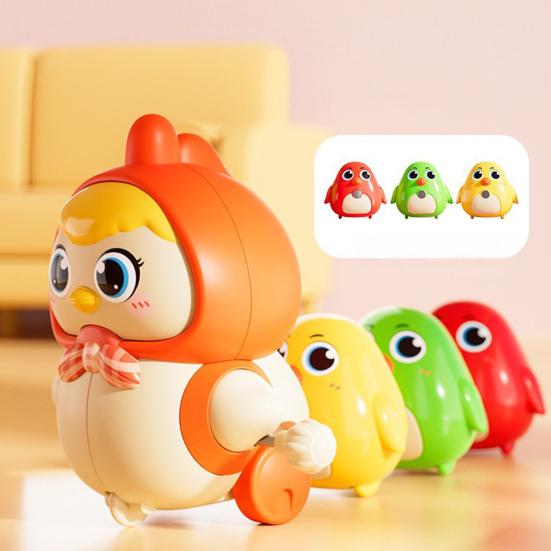 Wind-up Chick Crawling Toy Magnetic Mother Baby Chicken Swing Walking Toy Educational Interactive Spring Clockwork Animal Toy