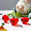 Realistisches Glasfrucht-Briefbeschwerer Miniatur-Glasfrucht-Statue Tischdekoration für Schreibtisch oder Regal