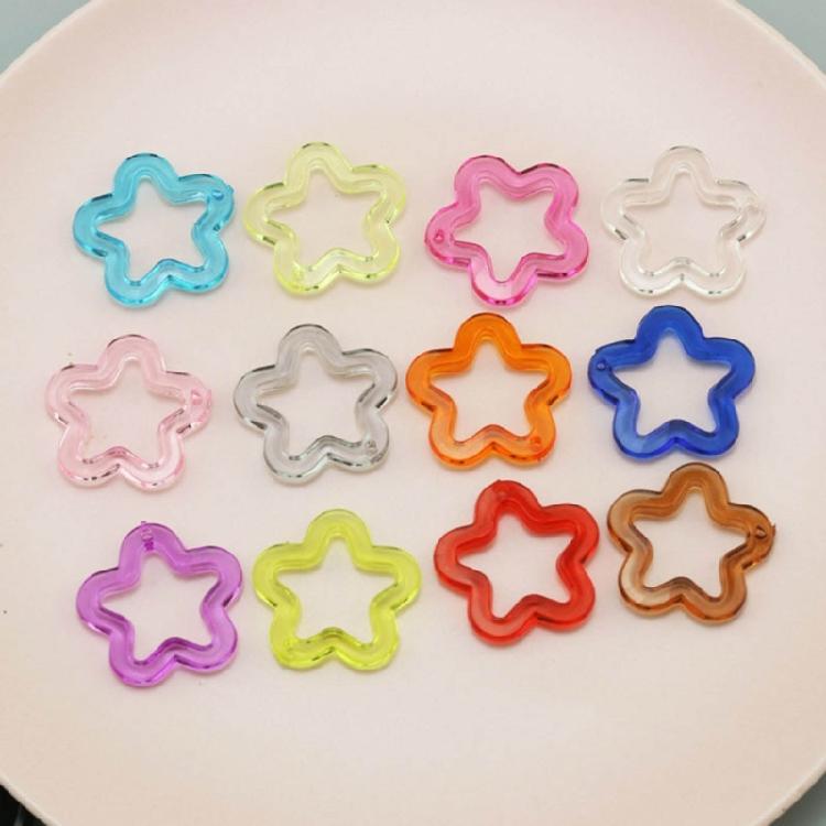 Hollow Star Jewelry Making Accessories Acrylic Material for DIY Jewelry Making