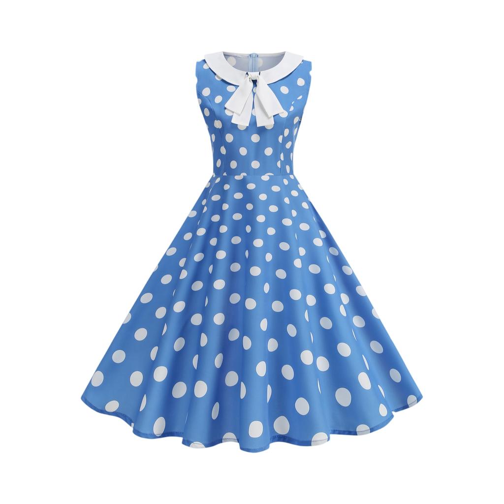 Női divatos színes ujjatlan ruha