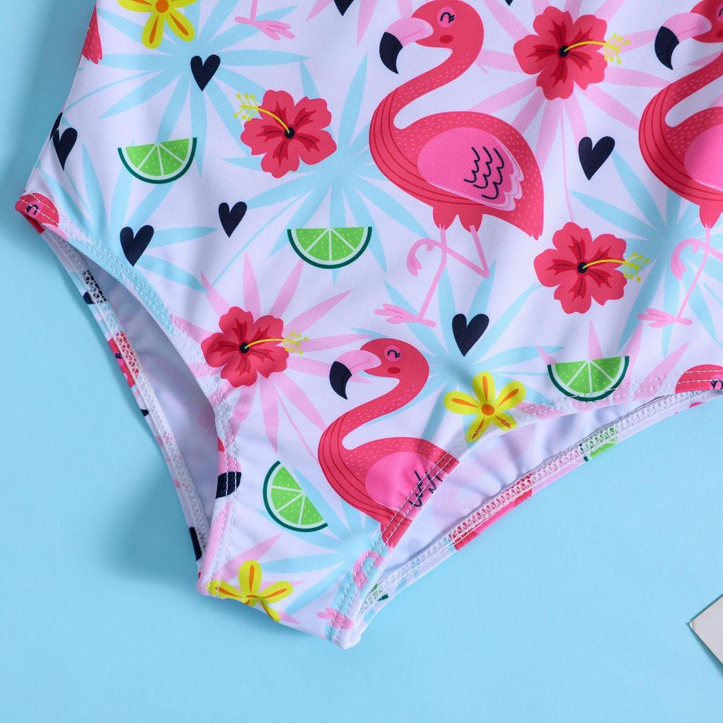 Girls' Flamingo Sling One-Piece Swimsuit