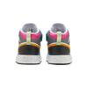 Jordan Air Jordan 1 Mid Alt SE Odporne na ścieranie Oddychające Wysokie Dziecięce Buty do Koszykówki Niebiesko-Pomarańczowe FJ3462-100