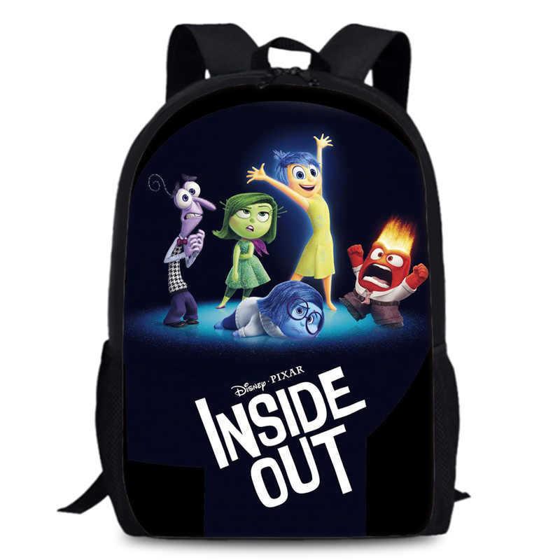 Spacious 15-inch Inside Out 2 Backpack Durable Oxford Cloth School Book Bag