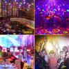 LETOUR Mirror Ball Stage Light Colorful LED Bulb Function with Remote Control Disco Light LED Magic Ball Stage Light RGB Laser Stage Light Light Base