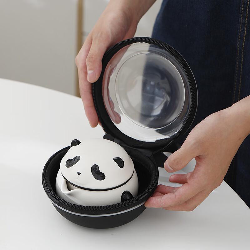 Wangxiangrui Panda Kung Fu Travel Tea Set