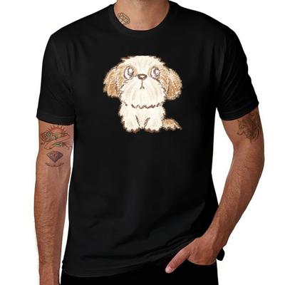 Shih Tzu Puppy TShirt Thanksgiving Casual Tee
