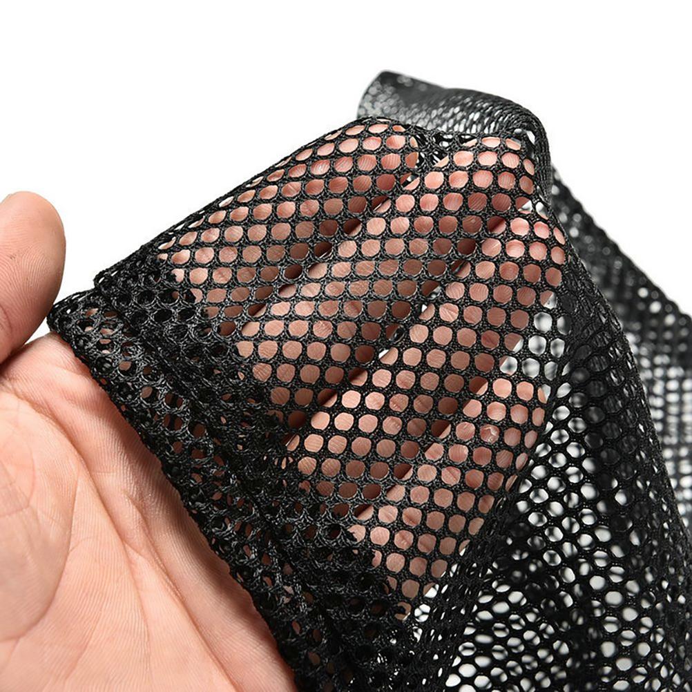 5 Stück Schwarze Netzbeutel mit Kordelzug für die Aufbewahrung von Tennis- und Golfbällen 35x25cm
