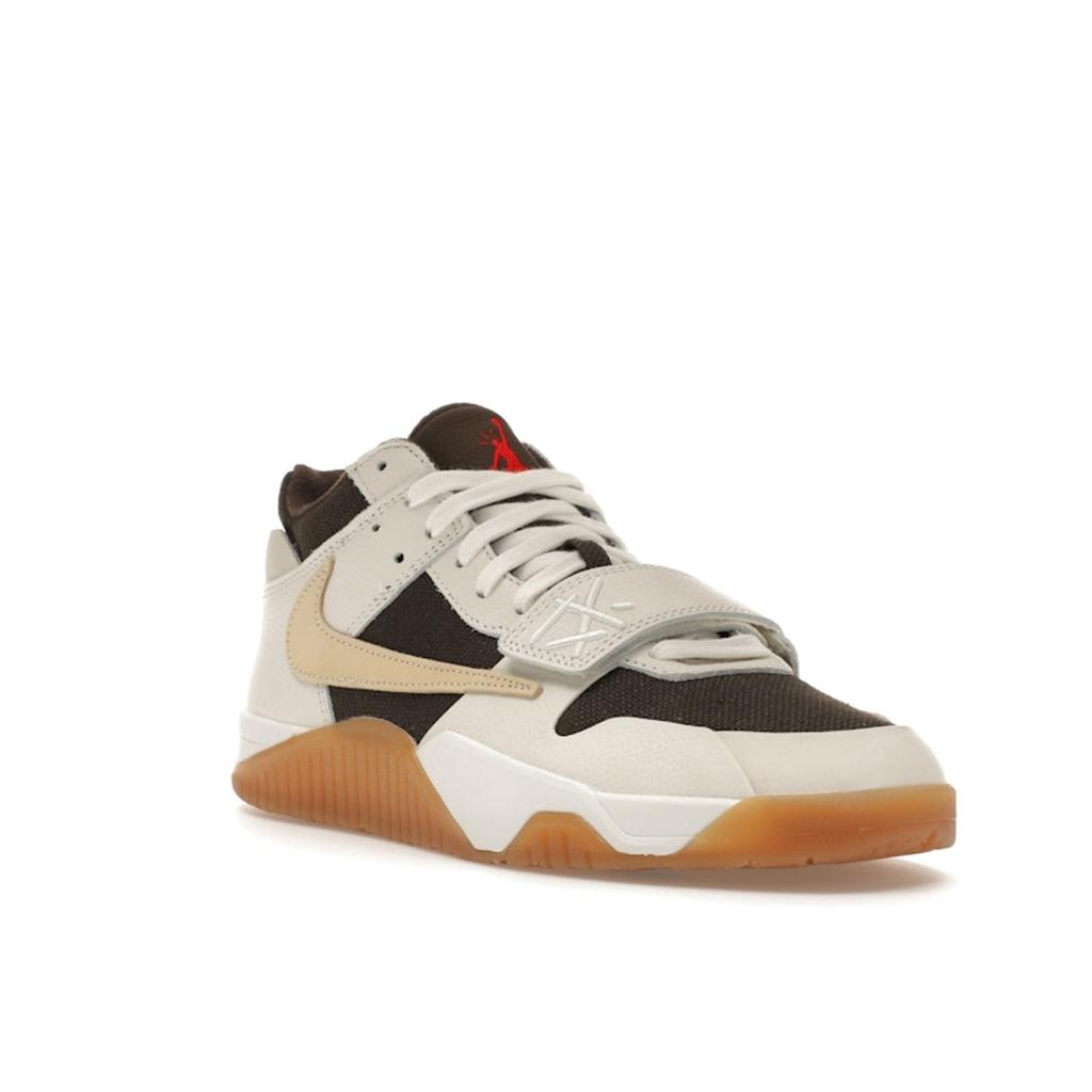 Travis Scott x Air Jordan Jordan Jumpman Jack TR Sail Unisex Sneakers Kräm Muslin Mörk-Mocka FZ8117-100